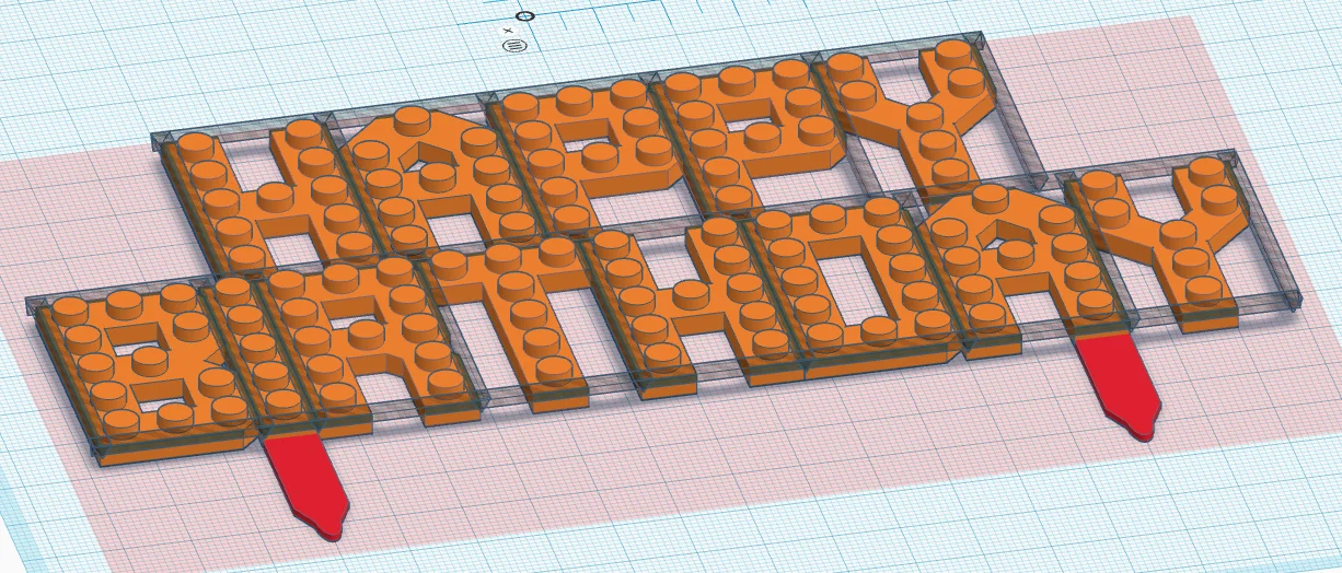 Cake Topper “Happy Birthday” kiểu Lego (Lego Style) - Image 8