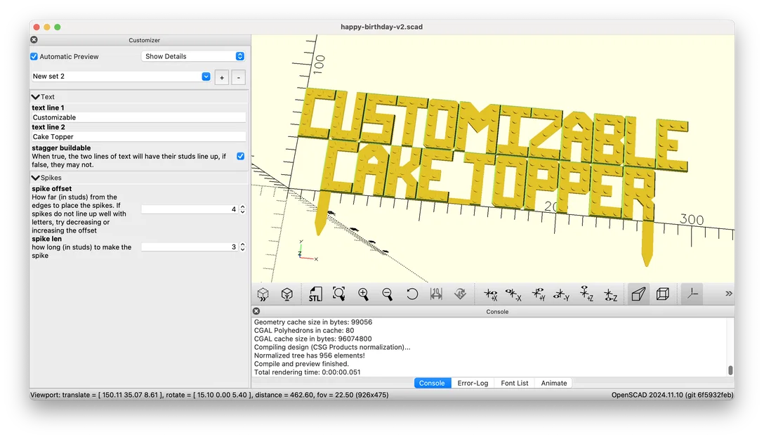 Tuỳ chỉnh Cake Topper Happy Birthday - Phong cách Lego - Image 2