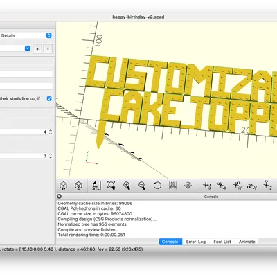 Tuỳ chỉnh Cake Topper Happy Birthday - Phong cách Lego