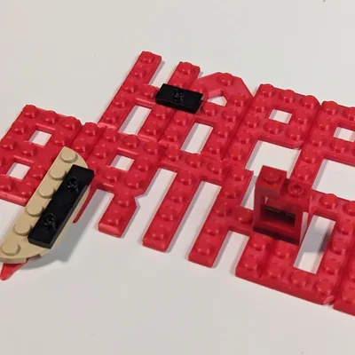 Tuỳ chỉnh Cake Topper Happy Birthday - Phong cách Lego