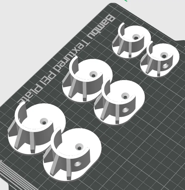 Bát gắn thanh treo tủ (Closet/Wardrobe Rod) 3 cỡ: 1", 1 1/4", 1 3/8" - Image 3