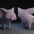 Mô hình chú heo Pua trong phim Moana - File in 3D chất lượng cao - Thumbnail 1