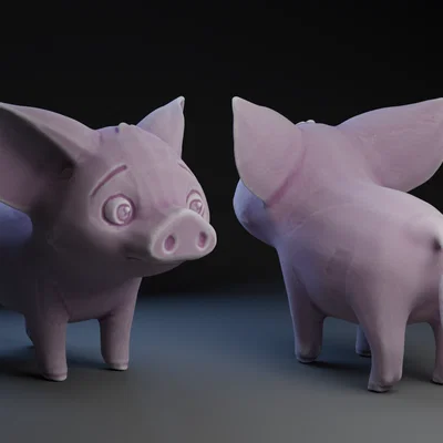 Mô hình chú heo Pua trong phim Moana - File in 3D chất lượng cao