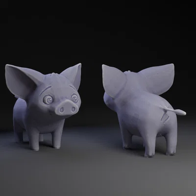 Mô hình chú heo Pua trong phim Moana - File in 3D chất lượng cao