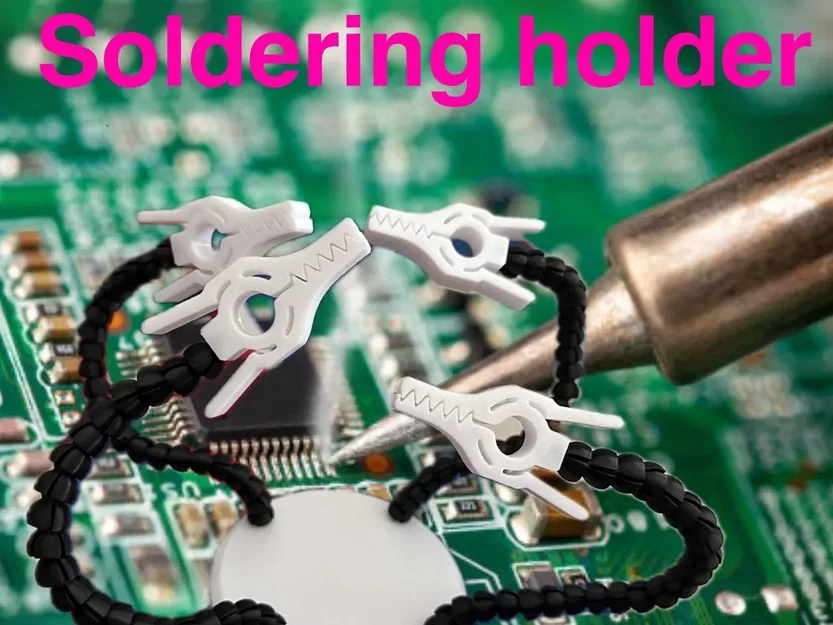 Tay đỡ hàn (Soldering helping hand) - file tách rời - Image 2