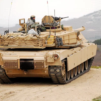 Mô hình xe tăng M1A2 Abrams in 3D với tháp pháo chuyển động linh hoạt