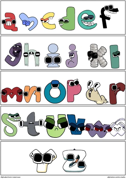 Mô hình 3D các chữ cái Alphabet Lore viết thường siêu dễ thương - Image 1