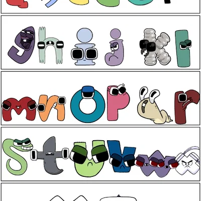 Mô hình 3D các chữ cái Alphabet Lore viết thường siêu dễ thương