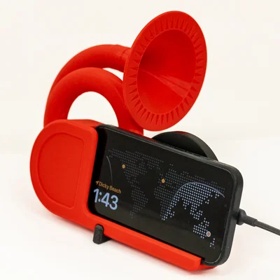 Giá đỡ sạc – Âm thanh retro “xịn” đúng kiểu radio đồng hồ