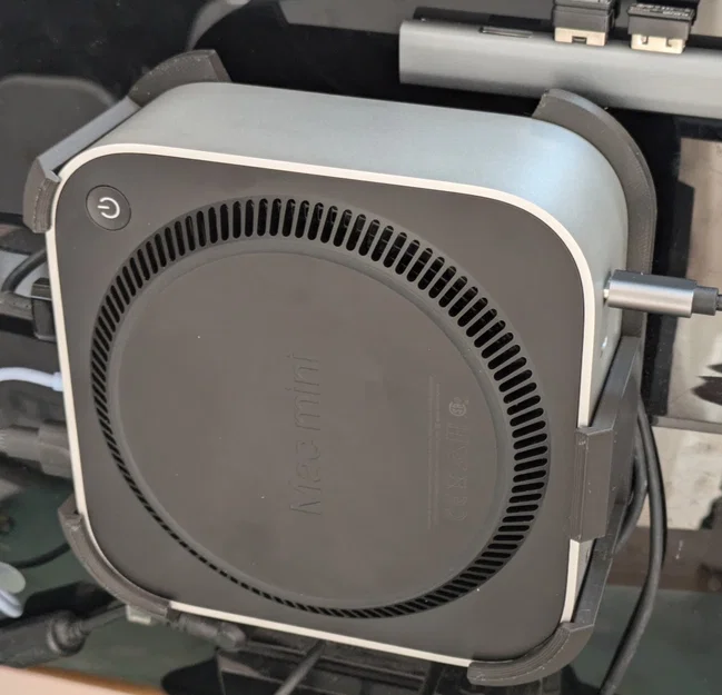 Ngàm treo Mac Mini 2024 lên màn hình VESA (75/100) siêu gọn - Image 1