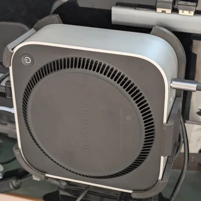 Ngàm treo Mac Mini 2024 lên màn hình VESA (75/100) siêu gọn