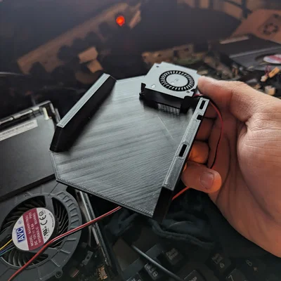 Lenovo Tiny Fan Shroud – Ống gió gắn quạt 4010 blower làm mát card 10G