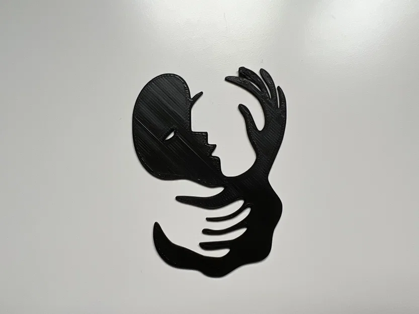Mô hình trang trí tường hình cái ôm - Hug Wall Art 3D độc đáo - Image 1