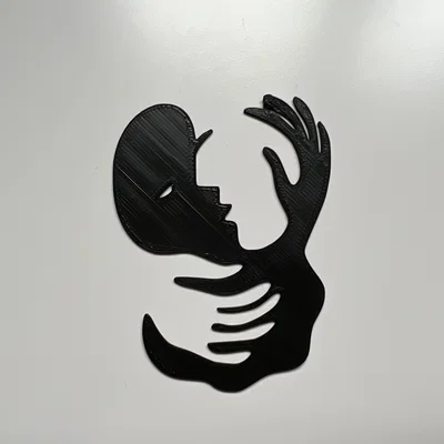 Mô hình trang trí tường hình cái ôm - Hug Wall Art 3D độc đáo