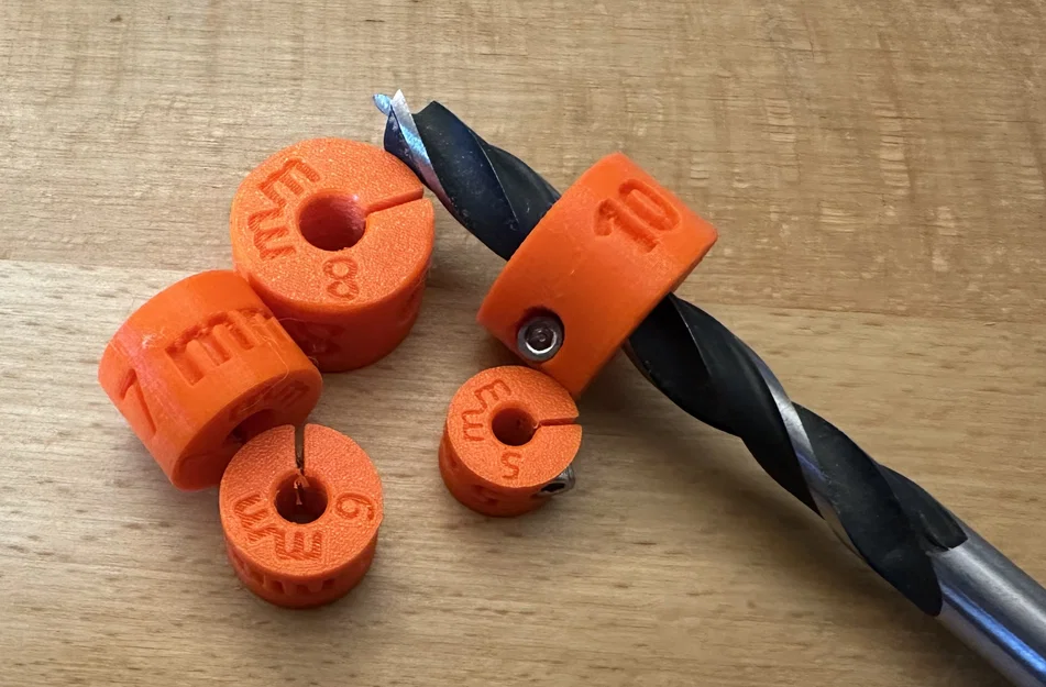 Bộ cữ chặn khoan 3D (Depth Gauge) cho mũi khoan từ 5-14mm - Image 1