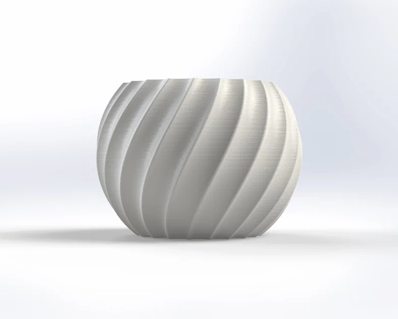 Chậu hoa/Bình hoa thiết kế xoắn ốc (Spiral) - Image 1