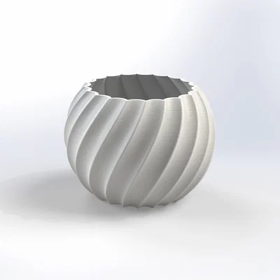 Chậu hoa/Bình hoa thiết kế xoắn ốc (Spiral)