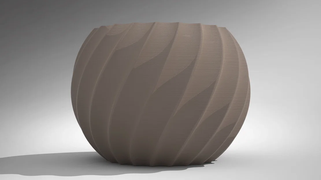 Chậu hoa/Bình hoa thiết kế xoắn ốc (Spiral) - Image 3