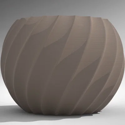 Chậu hoa/Bình hoa thiết kế xoắn ốc (Spiral)