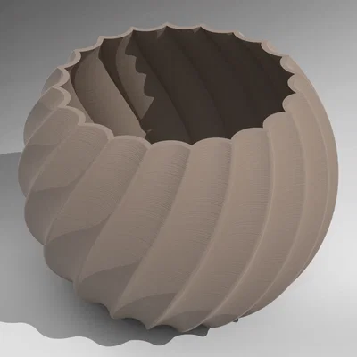 Chậu hoa/Bình hoa thiết kế xoắn ốc (Spiral)