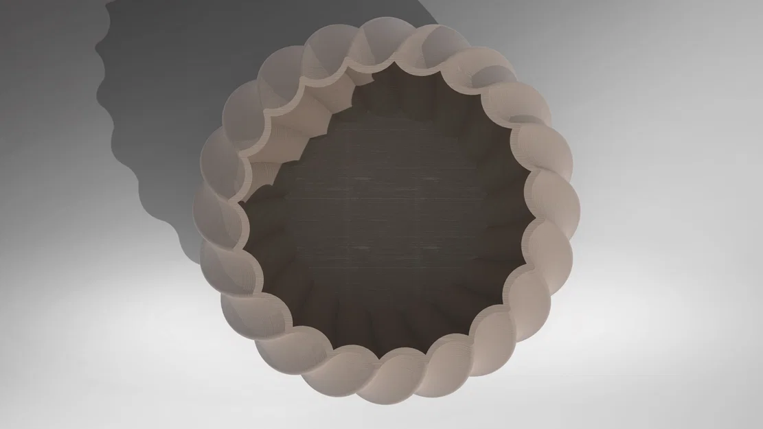 Chậu hoa/Bình hoa thiết kế xoắn ốc (Spiral) - Image 5