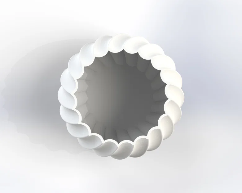 Chậu hoa/Bình hoa thiết kế xoắn ốc (Spiral) - Image 7