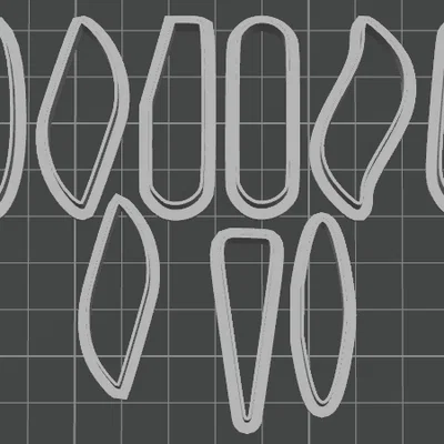 Bộ Khuôn Cắt Đất Sét Polymer Hình Học Dành Cho Thủ Công