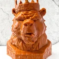 Mô hình 3D Bear the King - Vua gấu oai phong sắc sảo - Thumbnail 2