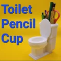 Ống cắm bút hình bồn cầu (Toilet Pencil Cup) độc lạ cho bàn làm việc - Thumbnail 1