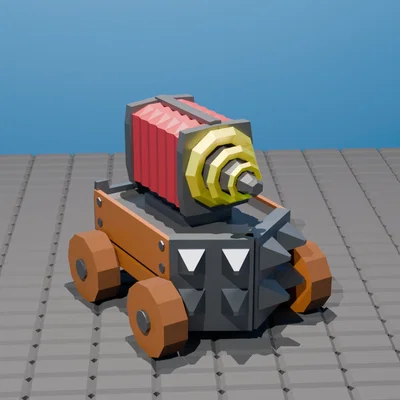 Mô hình Sparky Chispitas trong game Clash Royale in 3D siêu chất