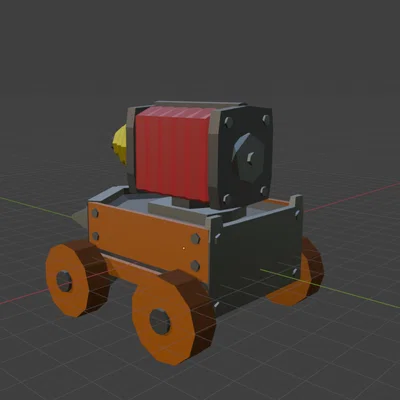 Mô hình Sparky Chispitas trong game Clash Royale in 3D siêu chất