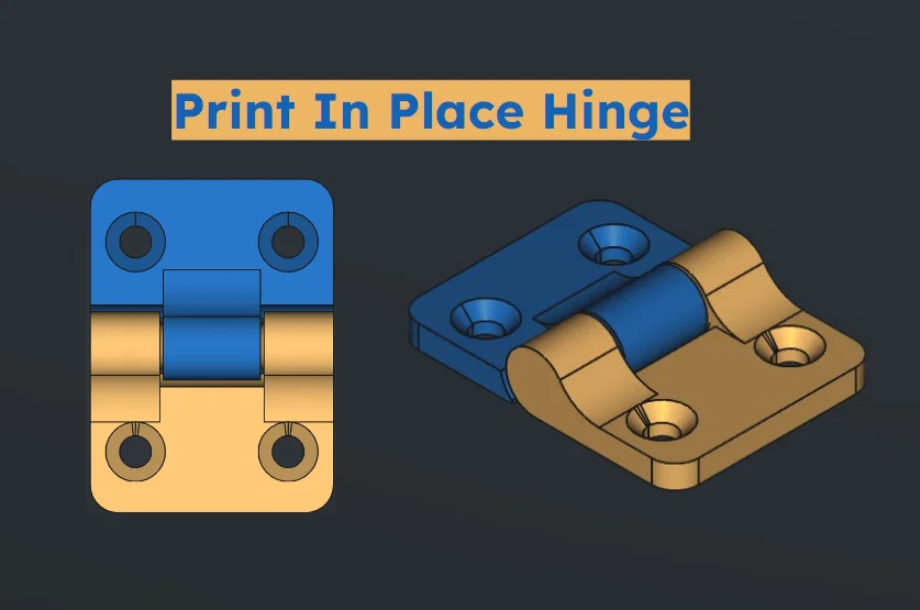 Bản lề in 3D liền khối (Print in Place Hinge) tiện dụng và dễ in - Image 1
