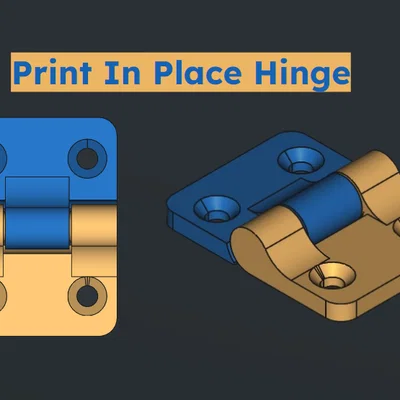 Bản lề in 3D liền khối (Print in Place Hinge) tiện dụng và dễ in