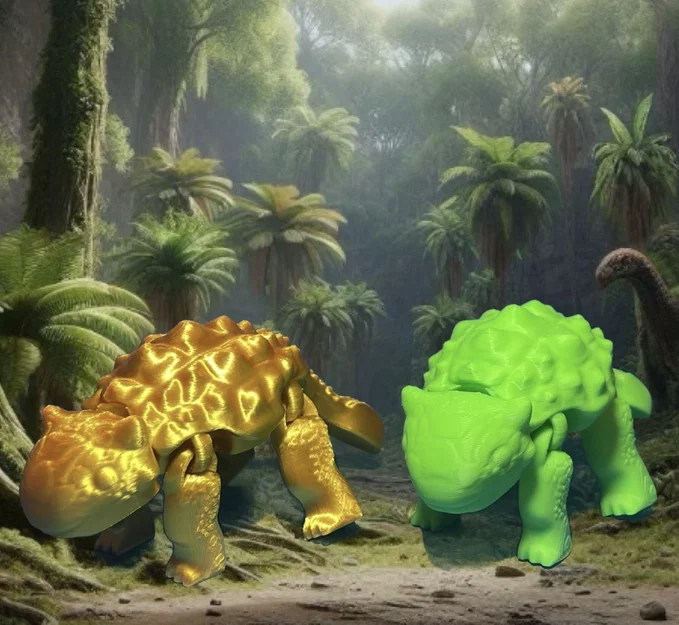 Mô hình khủng long Ankylosaurus con cử động linh hoạt in 3D - Image 1