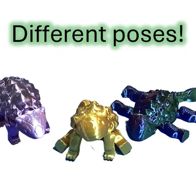 Mô hình khủng long Ankylosaurus con cử động linh hoạt in 3D