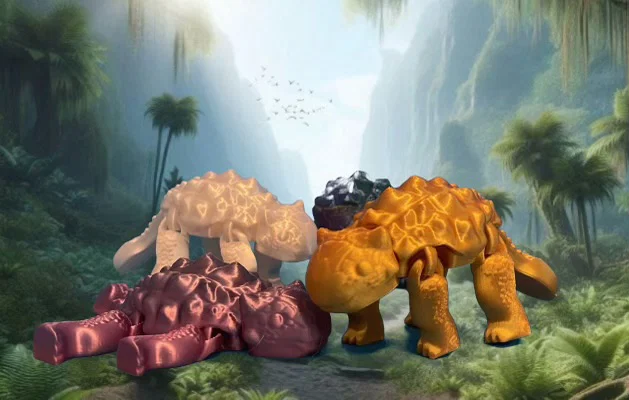 Mô hình khủng long Ankylosaurus con cử động linh hoạt in 3D - Image 7