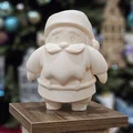 Mô hình Ông già Noel mũm mĩm trang trí Giáng sinh in 3D độc đáo - Thumbnail 1