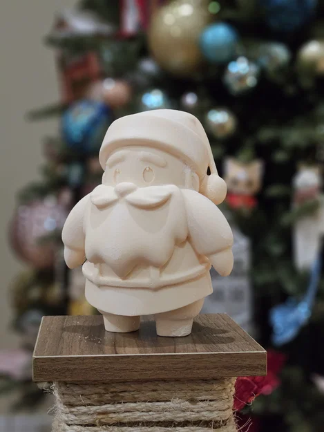 Mô hình Ông già Noel mũm mĩm trang trí Giáng sinh in 3D độc đáo - Image 2