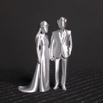 Tượng Cặp Đôi Thanh Lịch - Wedding Cake Topper hoặc Trang Trí