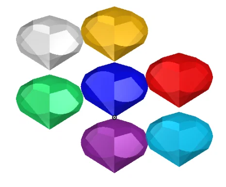 Mô hình 3D Chaos Emerald và Master Emerald cực đẹp cho fan Sonic - Image 1