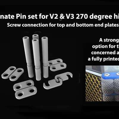 Pin bản lề 270 độ kiểu bắt vít (tùy chọn) cho V2 & V3