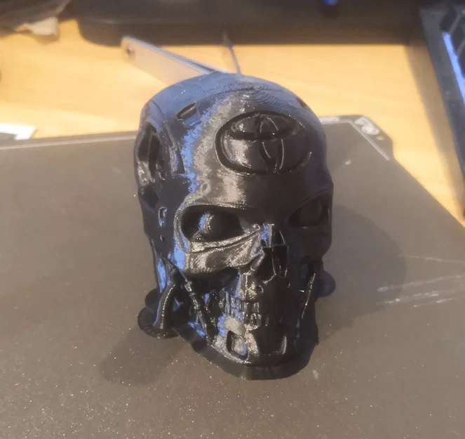 Núm xoay cần số hình đầu lâu Terminator cho Toyota Aygo - Image 3