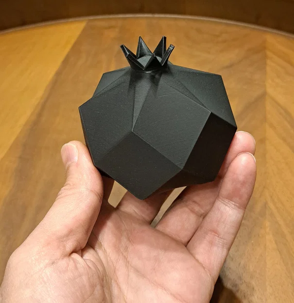 Mô hình trang trí quả lựu trừu tượng (Abstract Pomegranate) in 3D - Image 1