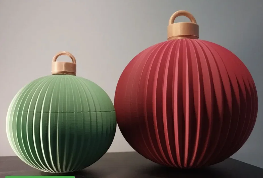 Mẫu quả cầu trang trí Giáng sinh in 3D đẹp và dễ thực hiện - Image 1