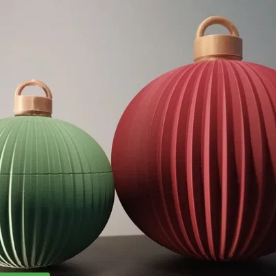 Mẫu quả cầu trang trí Giáng sinh in 3D đẹp và dễ thực hiện