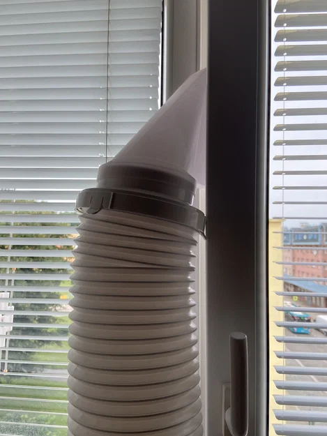 Ống xả máy lạnh ra cửa sổ thông gió - Image 1