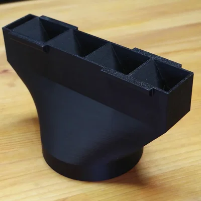 Cửa xả qua cửa sổ cho ống gió 100mm, có lam chắn mưa