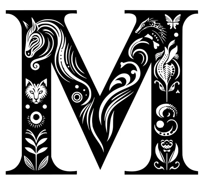 Mô hình chữ M trang trí 3D nghệ thuật độc đáo (20cm) - Image 3