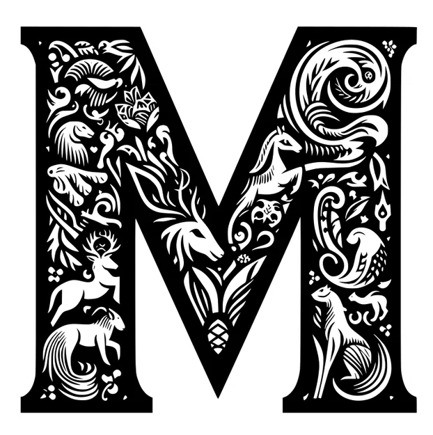 Mô hình chữ M trang trí 3D nghệ thuật độc đáo (20cm) - Image 5