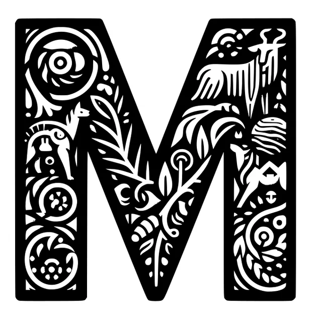 Mô hình chữ M trang trí 3D nghệ thuật độc đáo (20cm) - Image 6